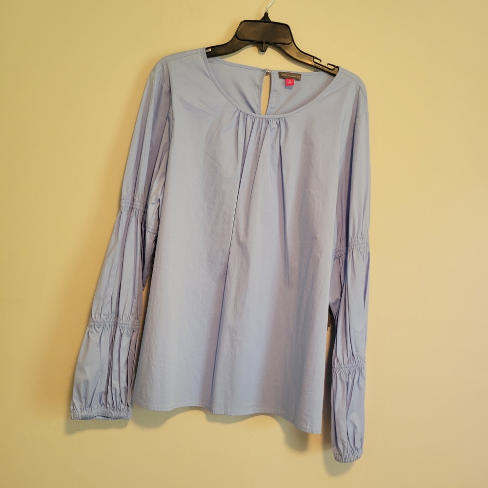 NEW Vince Camuto Women's Light Blue Long Sleeve Top Size XL